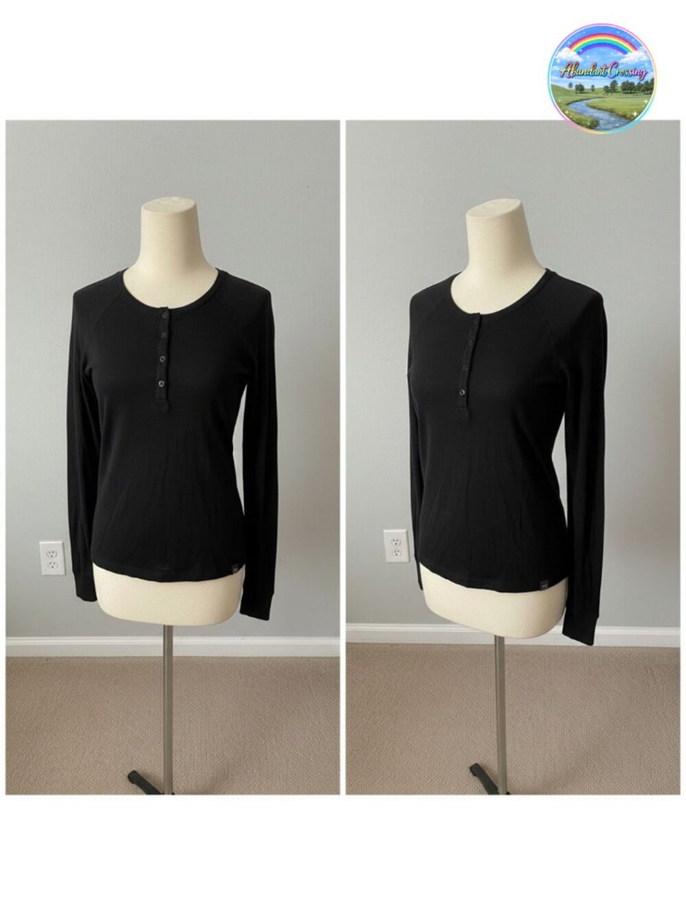MERIWOOL Women's Merino Wool Base Layer Henley Long Sleeve Thermal Top